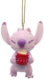 Kurt S. Adler Boule de Noël - Ange avec tasse 9cm Plastique, Rose, 1 pièce