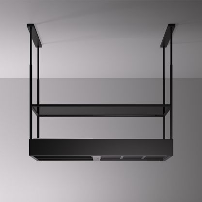 Falmec Spazio 130 Eiland Afzuigkap - Zwart - 600 m³/uur