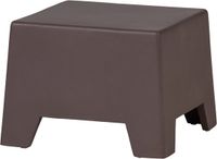 WOOOD Zina table d'appoint basse - Brun - 36x50x50 cm