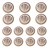 14 stuks goudkleurige metalen blazerknopenset 23 mm 18 mm blazerknoppen heren metalen pak knoppen voor heren gouden knopen voor blazer, pakken, sportjas, uniform, jas