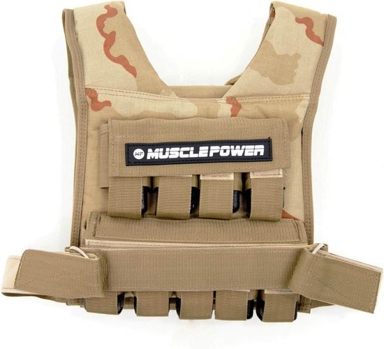 Camouflage gewichtsvest 20 kg Muscle Power