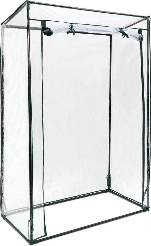 Relaxdays Tomaten Kweekkas - Folie Tuinkas - 150x100x50cm - Groen