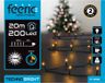 Feeric lights & Christmas Feeric lights Kerstverlichting - warm wit - 20 meter - 200 led lampjes - groen snoer