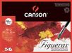 Canson Figueras Olie & Acryl 290gsm papier blok inclusief 10 vellen, afmeting: 30x40cm, canvasachtige textuur