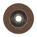Leman 115.040A waaierschijf, gebogen, korund 115 x 22,23 mm Grain 40 Blauw