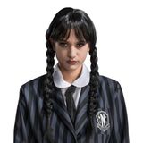Chaks Wednesday Addams pruik voor dames
