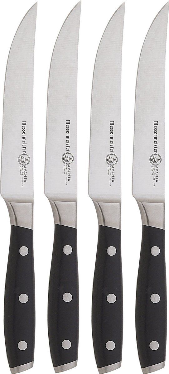 Messermeister Avanta Steak Knife Set 4-Piece - Stainless Steel