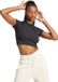 adidas Sportswear Lounge Ribbed Crop T-shirt Dames Zwart L