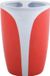 MSV KANDY Serie Tumbler Tandenborstelhouder - Rood - Kunststof - 8x11 cm