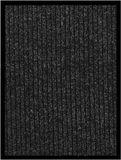 vidaXL Deurmat 40x60 cm gestreept antracietkleurig