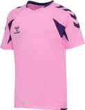 Hummel Kinder T-Shirt Hmlcore 2.0 Jersey S/S Kids 230827 Katoen Ronde Hals Korte Mouw Regular Fit Mannen Cotton Candy/Acai