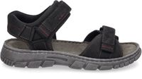 Josef Seibel Brendan 01 Heren Sandalen Zwart Leer Breedte G