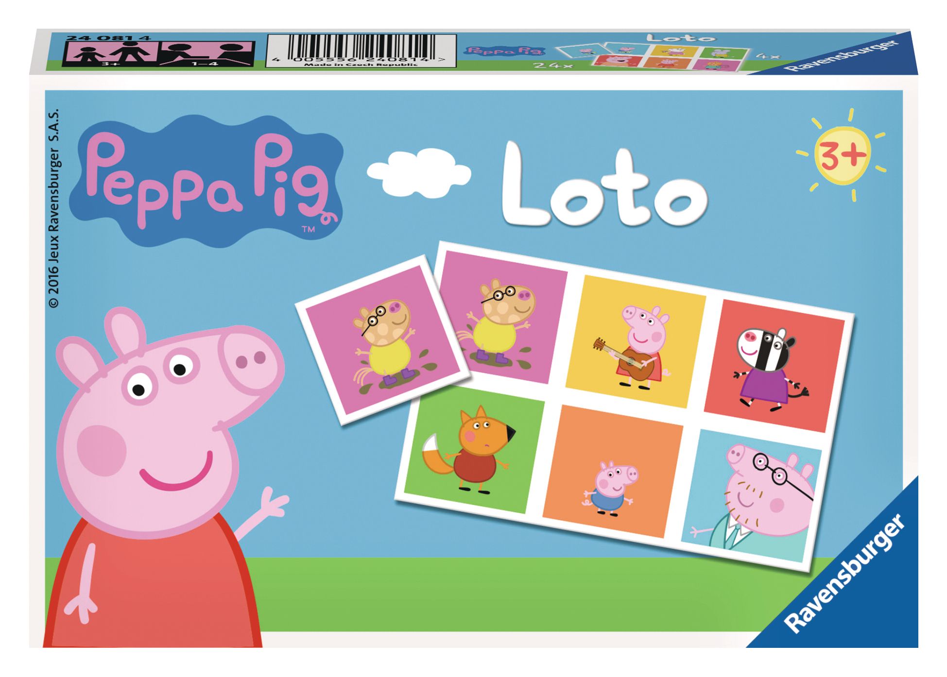 Ravensburger – 24081 – Peppa Wutz Loto Bingospiel (französische Version)
