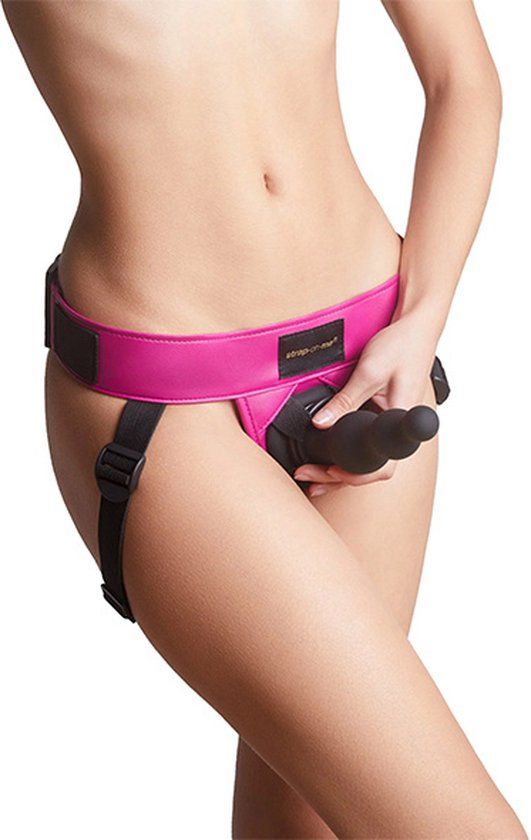 Strap-On-Me Strap-on Harnas PVC Leatherette Curious Metallic Roze
