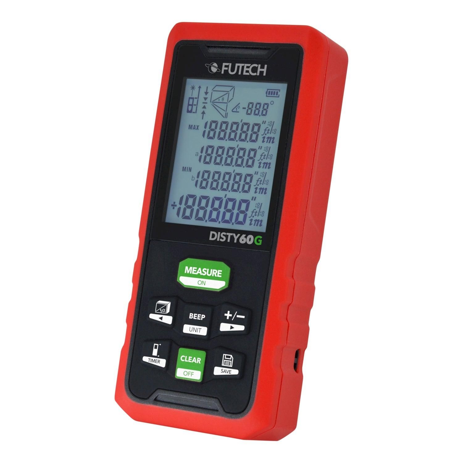 Futech Laserafstandsmeter Disty 60 Groen - 5420073803035