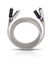 Oehlbach Silver Express 100 - Stereo Cinch Kabelset - 1 m - Zilver