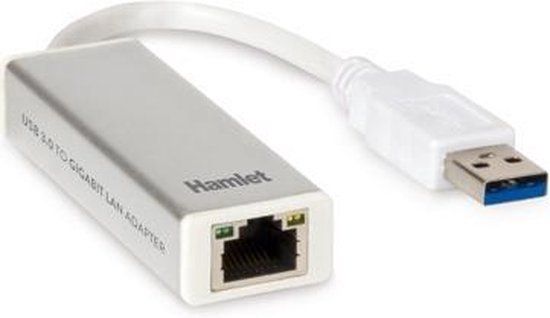 Hamlet HNU3GIGA USB Wifi Adapter - Ethernet 1000 Mbit/s - White