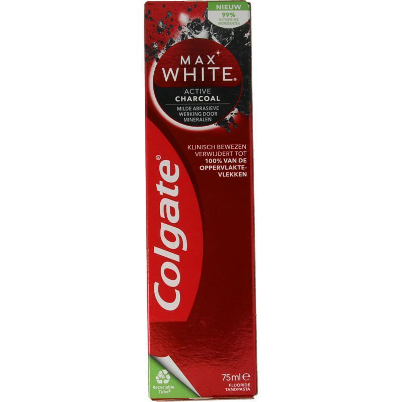 Colgate Tandpasta max white charcoal 75 ML