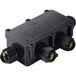 TRU COMPONENTS Boîtier étanche IP68, 4 entrées, 0,5-2,5 mm² TC-14745280 Noir