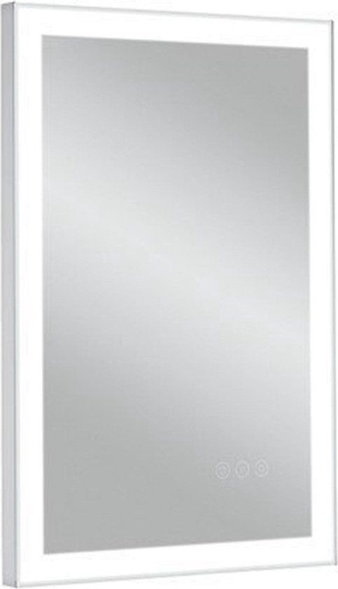 Crosswater Dune Spiegel - 40x60cm - LED Verlichting - Zilver
