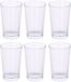 alpina Waterglazen Set 6 Stuks – Drinkglazen - Waterglas – Glazen Set Transparant Vaatwasserbestendig - Glas 220 ml