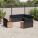 Maison Exclusive - Ensemble de jardin, 11 pièces, avec coussins, noir, en polyrotin