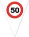 Merkloos / Sans marque Espa Nv Vlaggenlijn 50 jaar - stopbord opdruk - 5 meter - Plastic