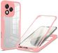 Techsuit Hoesje geschikt voor HONOR 400 Lite - ColorVerse 360 Case met Screenprotector - Roze