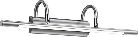 BES LED Trion Codrado LED Spiegelverlichting - 8W - Warm Wit 3000K - Mat Nikkel - Aluminium