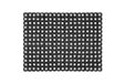 andiamo Deurmat van zacht rubber, deurmat huisingang, rubberen mat voor buiten, onderhoudsvriendelijk, weerbestendig en op maat te snijden, valbeschermmat, outdoor, vuilvangmat, 40 x 60 cm, zwart