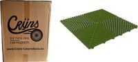 Merkloos / Sans marque CRIJNS - Dalles - Floor Tiles - Trax - PRO - 39,50x39,50cm - BOX - 30 Items - Dark Green