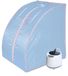 StarTech Stoomsauna - Opvouwbare, draagbare sauna - Instelbare temperatuur - Stoomapparaat - Afstandsbediening - 75 x 35 x 25 cm - Blauw