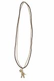 HKM Ketting 5453 bruin/goud