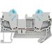 Siemens 8WH30000AF01 Borne de passage Connexion à lame de coupe Bleu 50 pièce(s)
