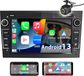 Opel Astra H, Corsa C, D, Zafira autoradio 7 pouces Android avec GPS, Carplay, WiFi, Bluetooth, SWC, USB, DAB+, 2 Go de RAM, 64 Go de stockage avec KAM