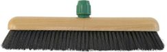 Merkloos Betra bezemkop - binnenbezem - zwart - hout/paardenhaar - 30 cm