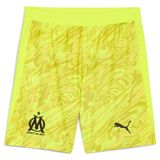 PUMA Olympique de Marseille 25/26 keepersshort voor Heren, Zwart/Geel, Maat XS