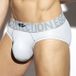 ES Collection Slip SHINY RIB Blanc