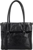 Hide & Stitches Westland Laptoptas 13,3 Inch - Leer - Zwart
