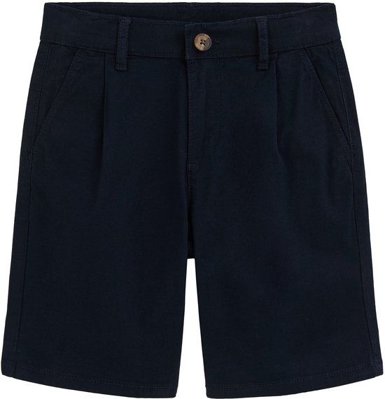 WE Fashion Jongens loose fit chino short navy blue