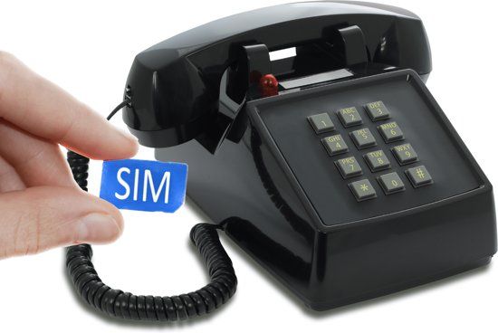 Opis Technology retro telefoon SIM compatible zwart