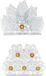 Allecta - Porte-serviettes en métal set van 2 - Design moderne - Convient pour cuisine, salle à manger, hôtel - Centre de table élégant - Décoration de fête
