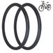 Ecovelo 2 stuks fietsbanden 24 x 1 3/8 inch massieve honingraatbanden voor e-bike harde PU-banden