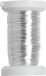 Glorex Hobby 4x stuks fil de ligature argenté métallisé de 0,4 mm d'épaisseur 40 mètres