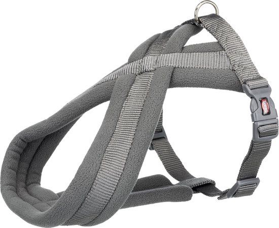 TRIXIE Hondentuig Premium Touring Grijs - Maat M - Reflecterend