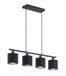 Reality Tommy Hanglamp, Metaal, Mat Zwart-Goudkleurig
