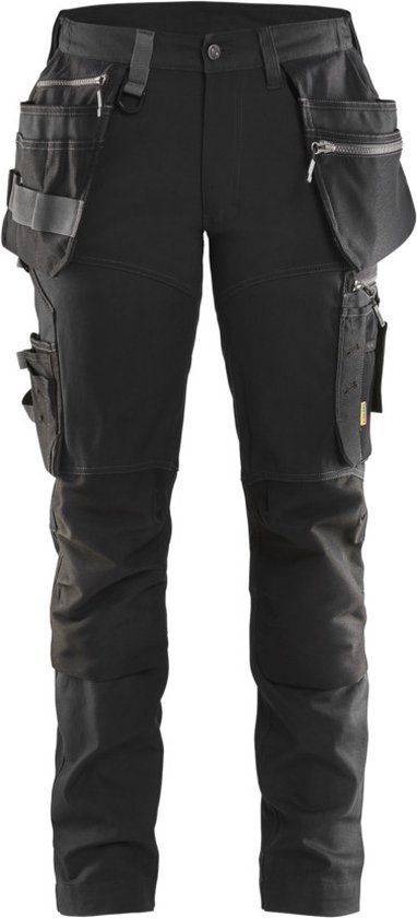 Blåkläder Dames werkbroek met stretch 7115-1343 - Zwart - C40