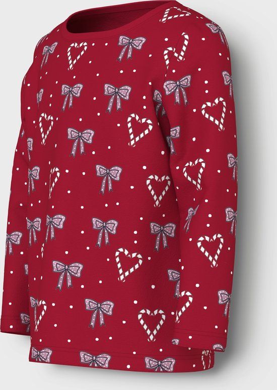 NAME IT Meisjes Lange Mouwen Shirt 92 Rood