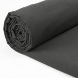 A-Express 100% Katoenen Stof - 150 cm Breed - Effen Katoenen Stof per Meter - Ideaal voor Quilten, Naaien, Kleermakerij, Gordijnvoeringen, Draagtassen, Beddengoed, Kussenslips - Donkergrijs 1 Meter