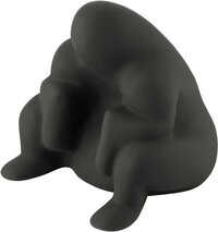 Alessi Deurstop - Zwart - Kunststof - 2 kg - 17.50 cm